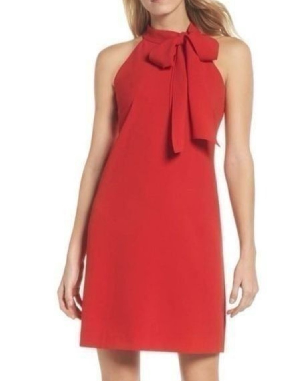 Vince Camuto  Bow Neck Shift Dress NWT